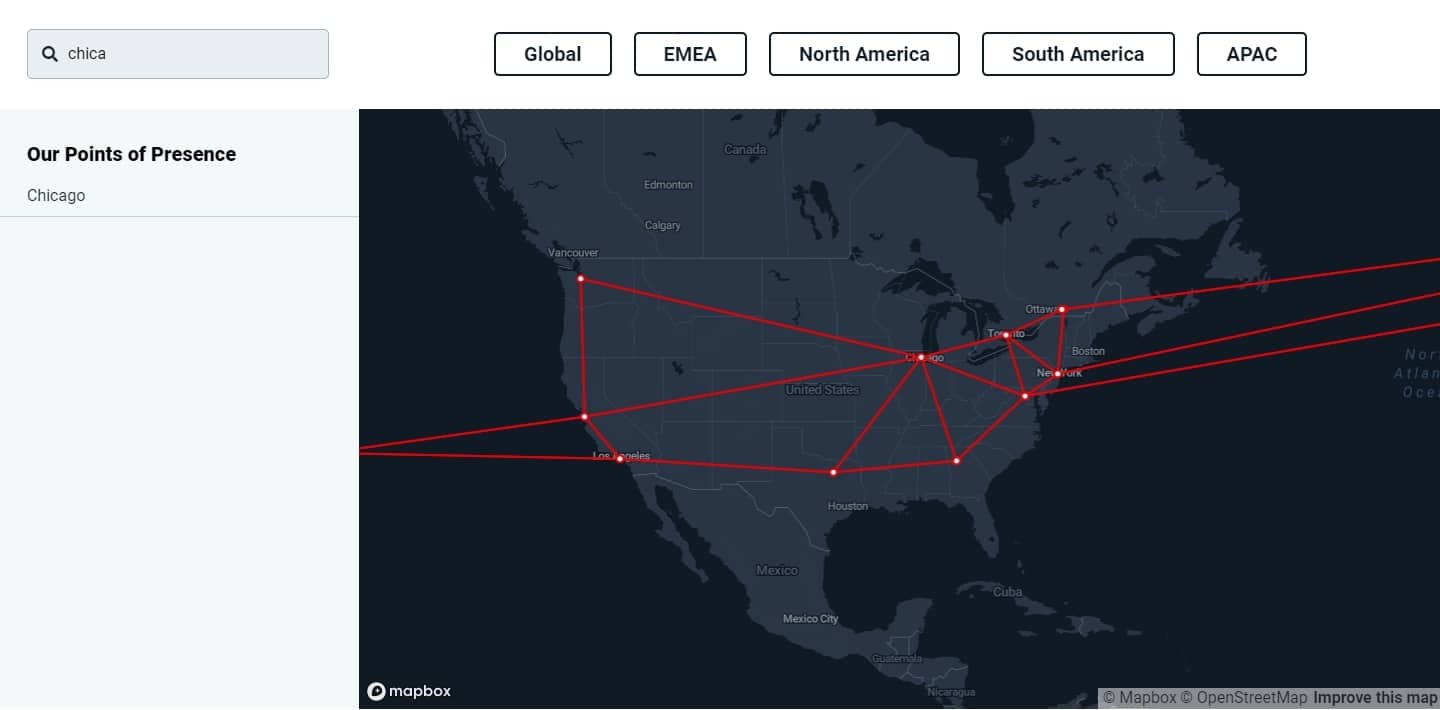 i3D.net ping map - search bar
